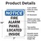 Signmission Fire Alarm Panel Located Inside, 7 in W x Rectangle, Aluminum OS-2PACK-NS-A-710-V-12534 - alternate 2